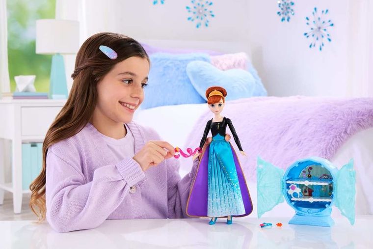 Frozen, Jewel Reveal, papusa Anna cu accesorii