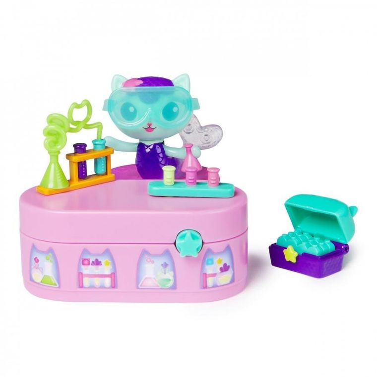 Gabby's Dollhouse, Bobble Kitty MerCat Potion Pack, set de joaca cu figurina si accesorii