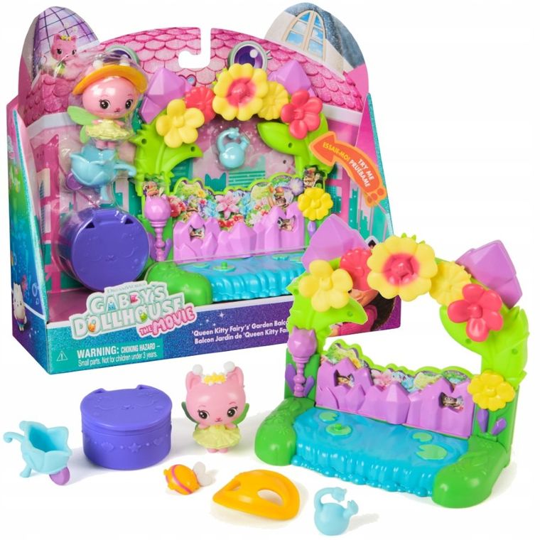 Gabby's Dollhouse, set de joaca cu figurina si accesorii, Queen Kitty Fairy