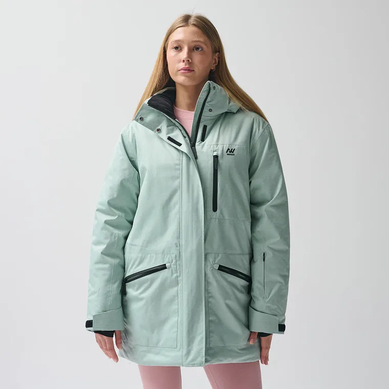 Geaca de schi impermeabila cu gluga si croiala oversize unisex NOWEAR