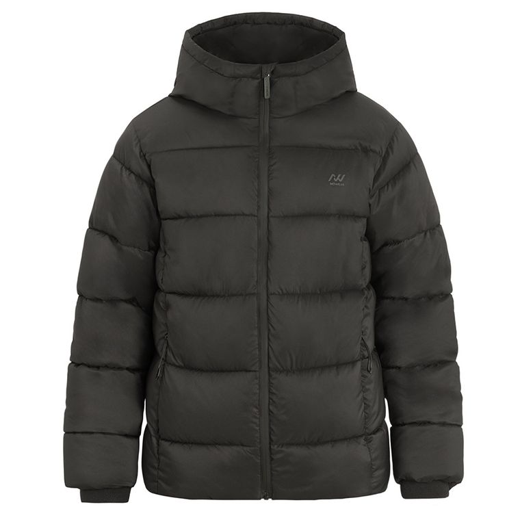 Geaca neagra calduroasa cu gluga NOWEAR