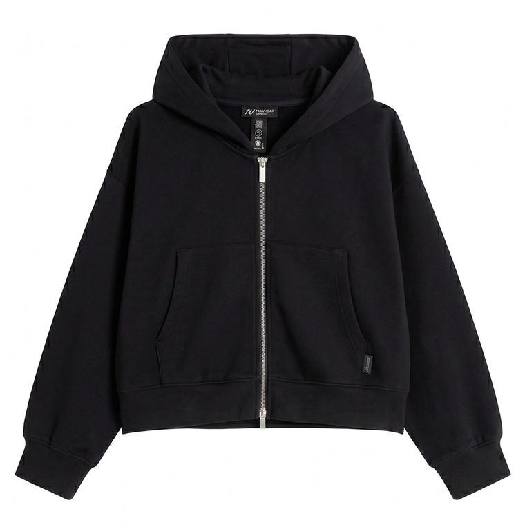 Hanorac cu fermoar si croiala crop NOWEAR