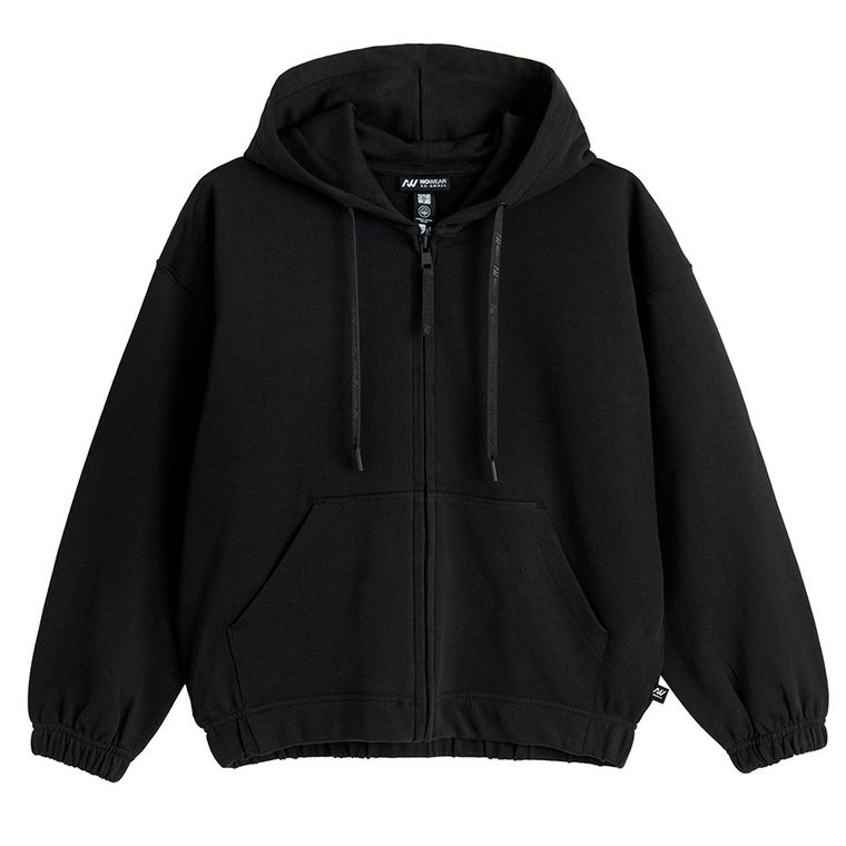 Hanorac oversize cu fermoar NOWEAR