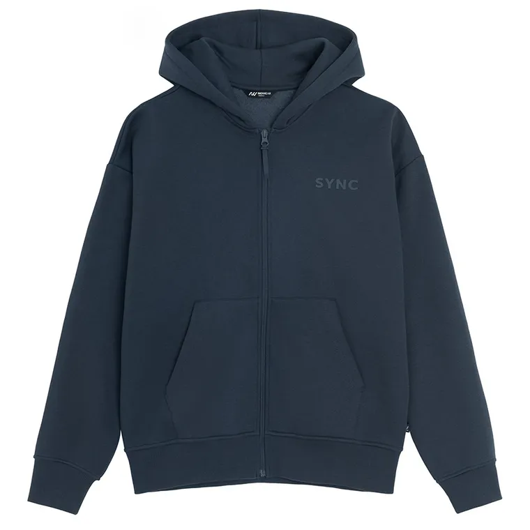 Hanorac oversize cu fermoar unisex NOWEAR