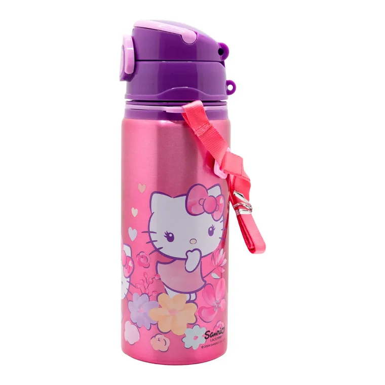 Hello Kitty, sticla de apa din aluminiu cu maner, 730 ml
