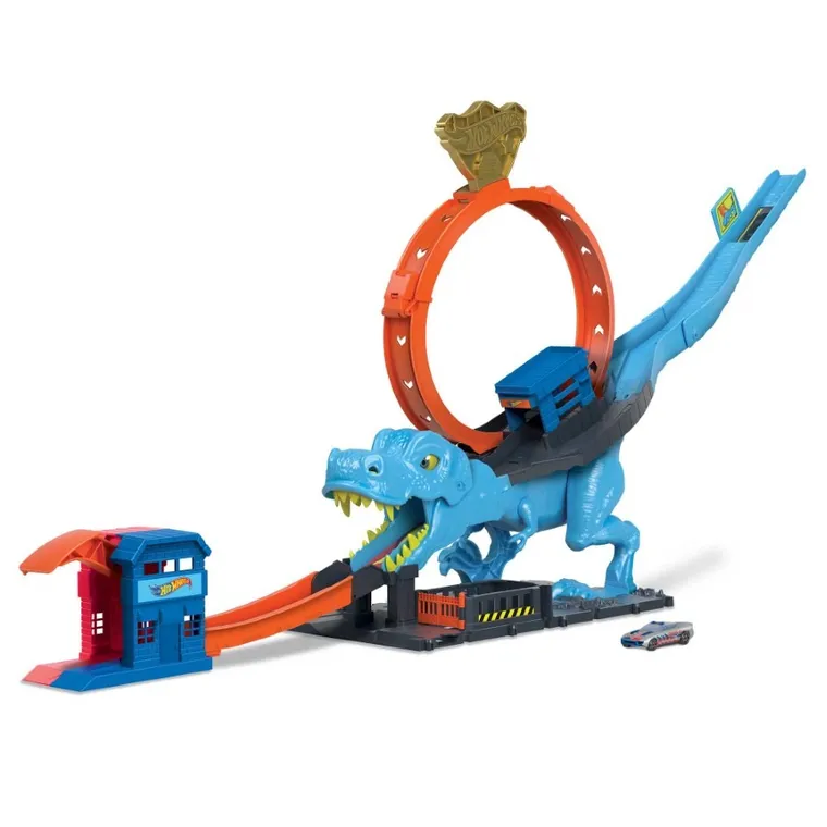 Hot Wheels City, T-Rex Chomp Down, set de joaca