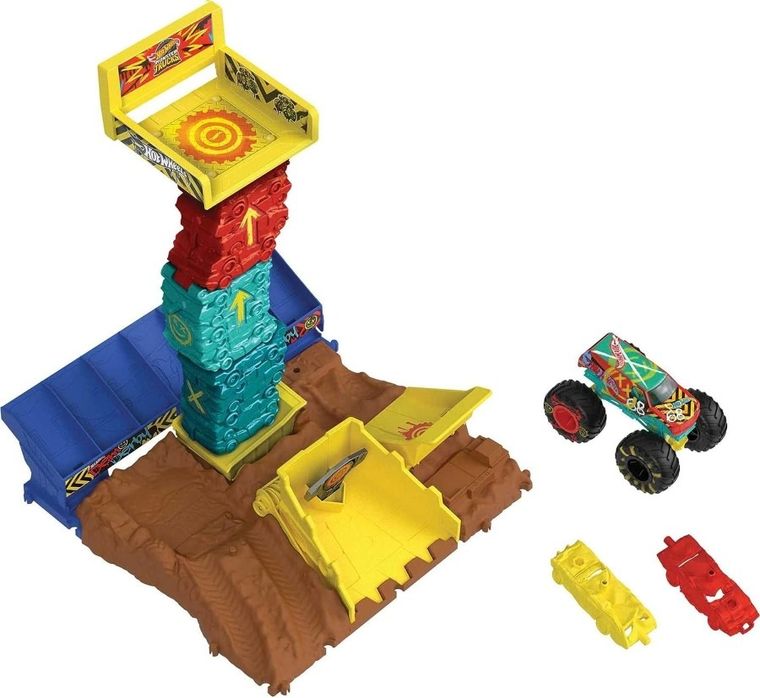 Hot Wheels, Monster Trucks Arena Smashers, Demo Derby, set de joaca