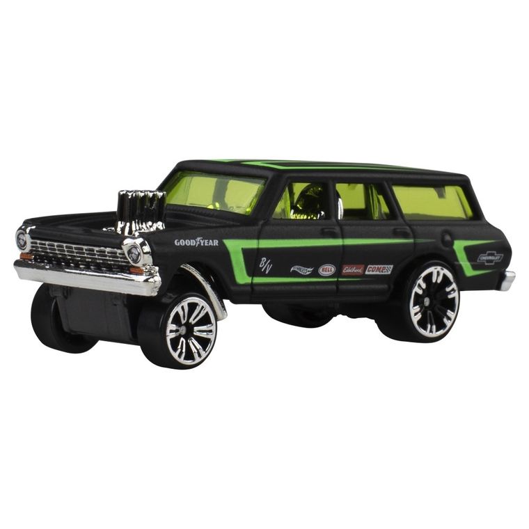 Hot Wheels, Neon Speeders, '64 Chevy Nova Gasser, masina, scara 1:64, JKX96