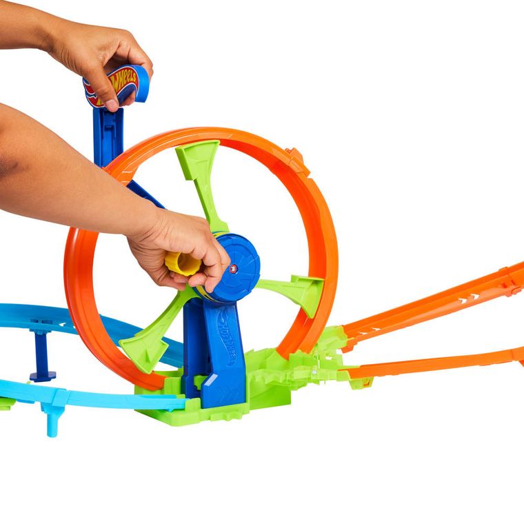 Hot Wheels, Rapid Launch & Loop, set de joaca cu masina