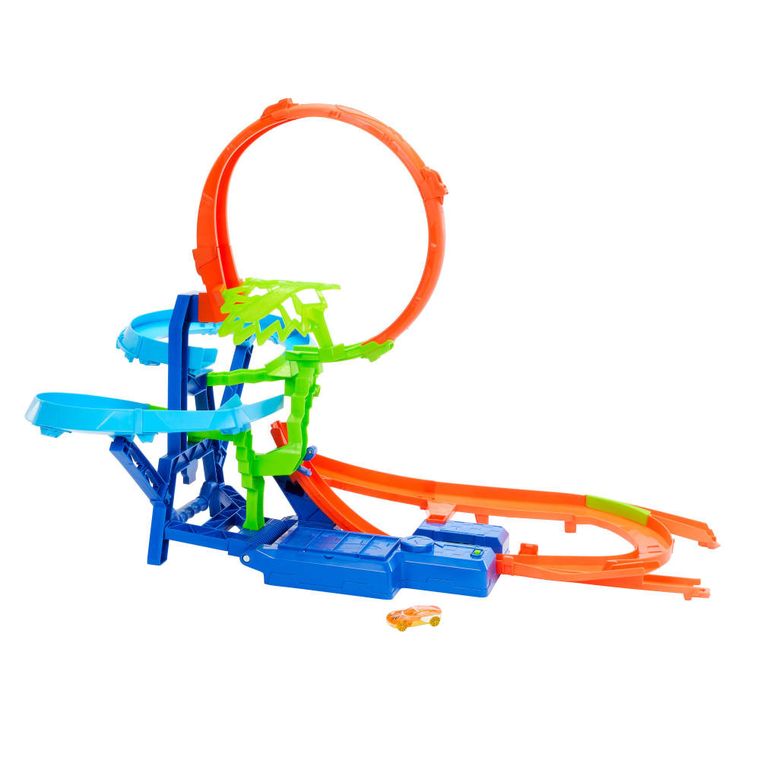 Hot Wheels, The Hot Ones, Mid Air Crash, set de joaca cu 1 masina