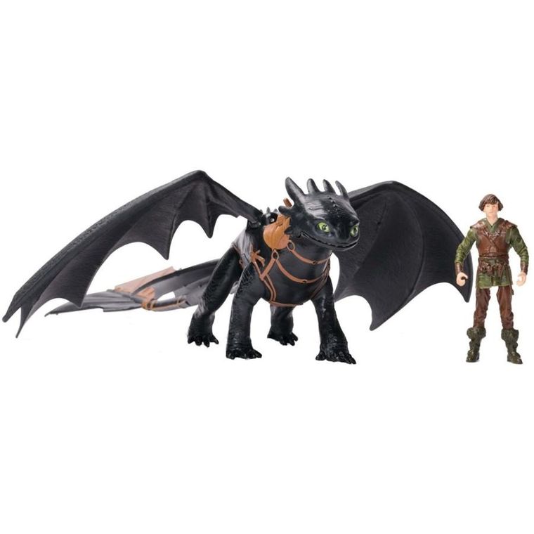 How To Train Your Dragon, Toothless si Hiccup, set de figurine