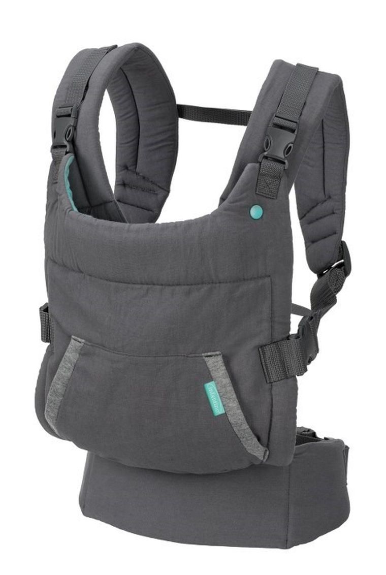 Infantino, marsupiu port-bebe ergonomic cu gluga