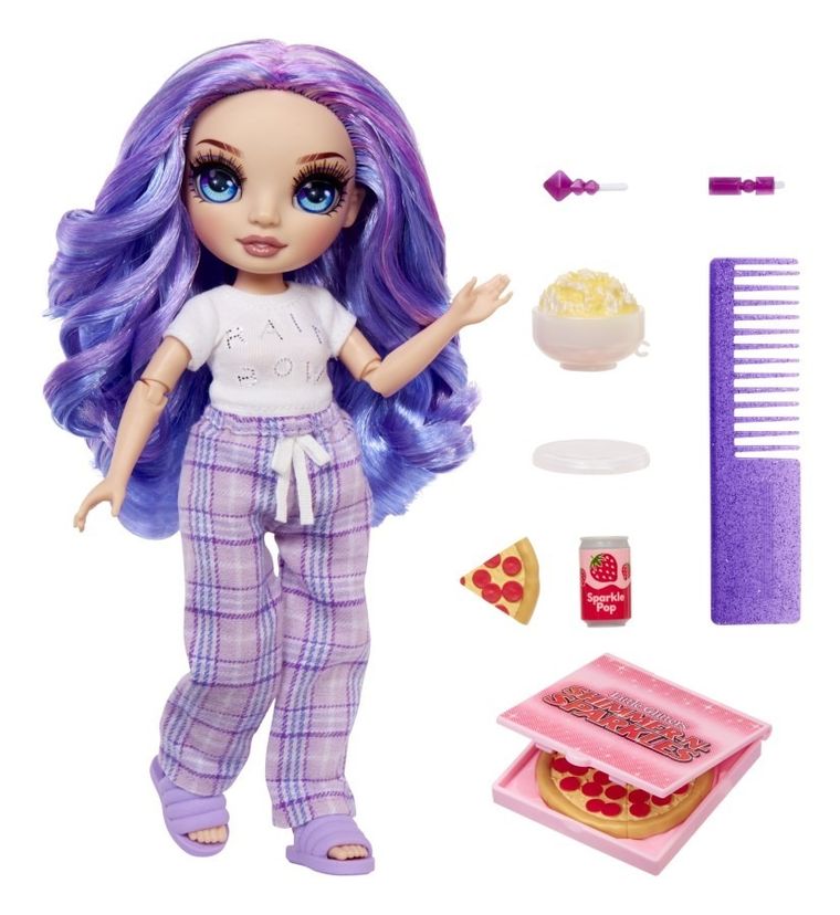 Junior High PJ Party Fashion Doll, Violet, papusa fashion