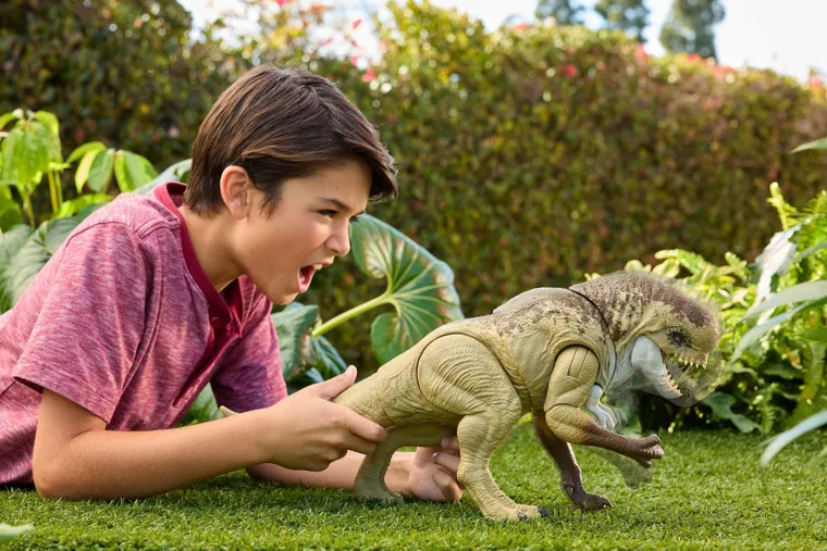 Jurassic World, Rebirth, Distortus Rex Asalt amenintator, figurina 50 cm
