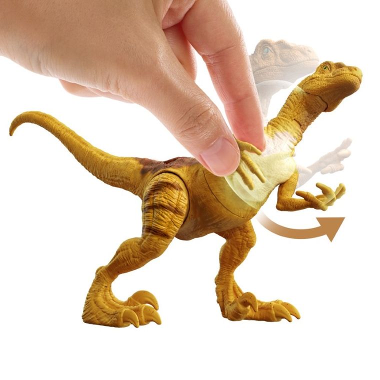 Jurassic World, Strike Attack, Velociraptor, figurina dinozaur, HTK60