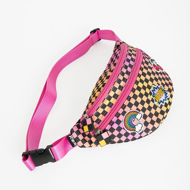 Kayokki, borseta, geanta de sold, carouri, roz-portocaliu