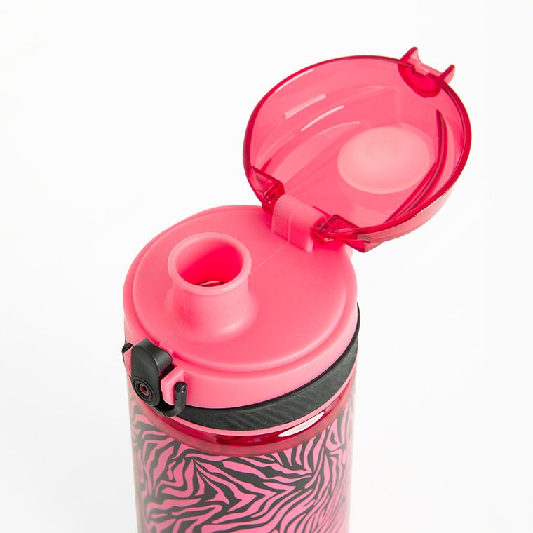 Kayokki, sticla, zebra, roz, 500 ml