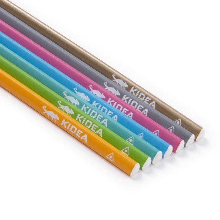 Kidea, creioane pastelate triunghiular, intr-o cutie metalica, 36 culori