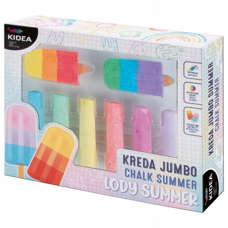 Kidea, creta jumbo, vara, 8 elemente
