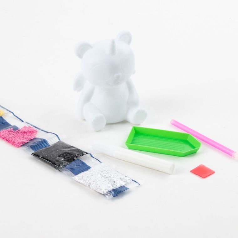Kidea, Panda, Diamond figurina, set creativ
