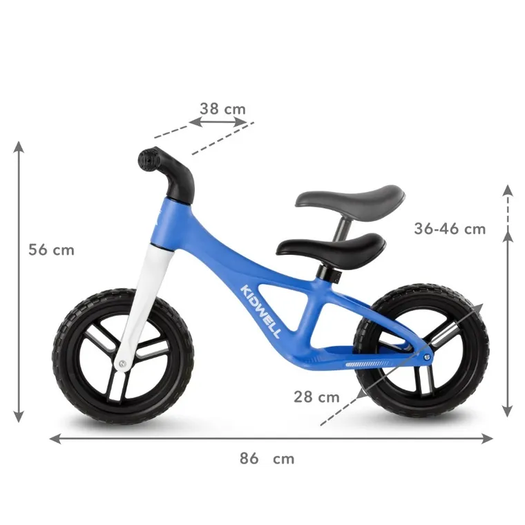 Kidwell, Jogo, bicicleta fara pedale, Blue