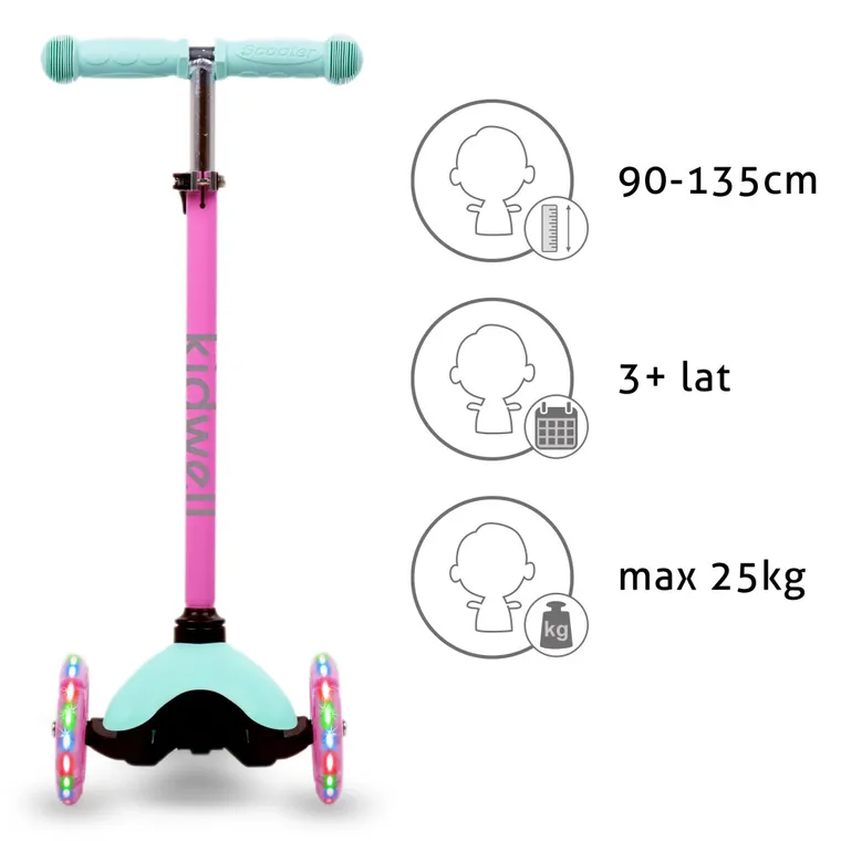 Kidwell, Uno, trotineta cu 3 roti, mint