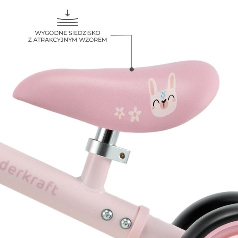 Kinderkraft, Cutie Flash, bicicleta fara pedale, Pink