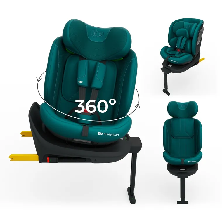 Kinderkraft, I-360 2 Plus, scaun auto, i-Size, verde, 40-150 cm