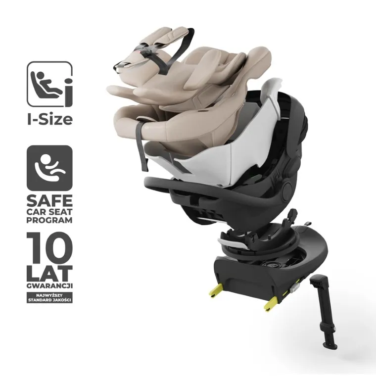 Kinderkraft, I-Lite, scaun auto + baza Endura Safe Fx, 40-87 cm, beige