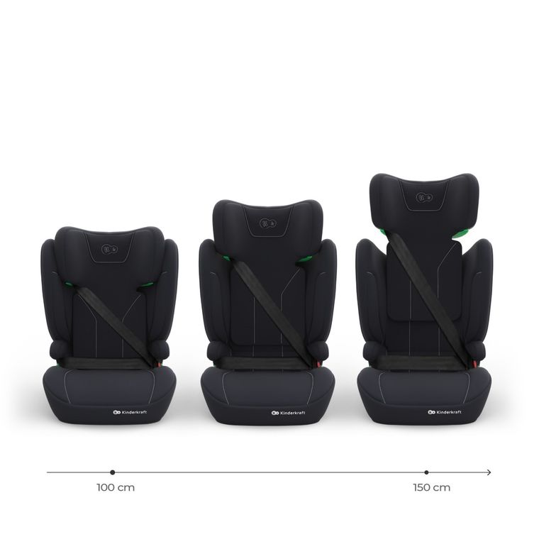 Kinderkraft, I-Spark 2 Plus, i-Size, scaun auto, black, 100-150 cm