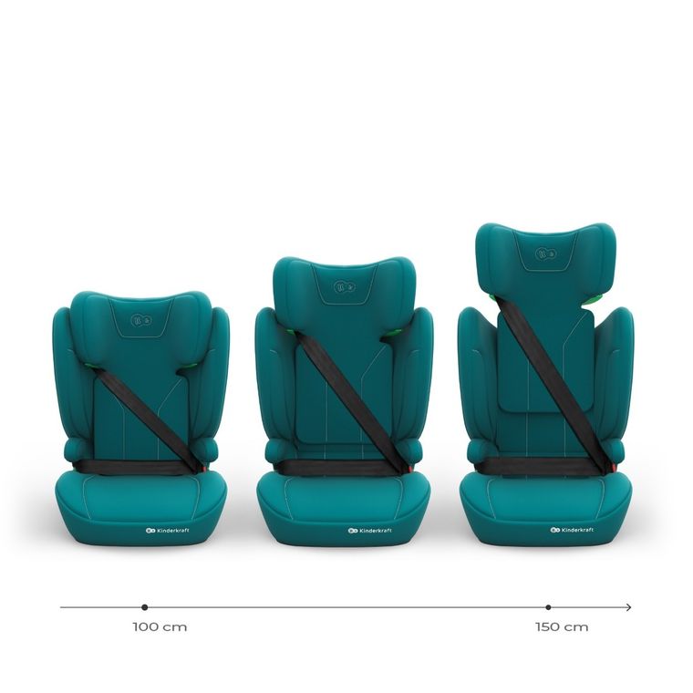 Kinderkraft, I-Spark 2 Plus, i-Size, scaun auto, green, 100-150 cm