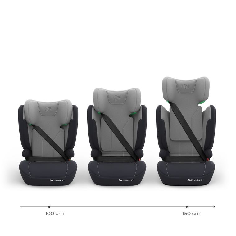 Kinderkraft, I-Spark 2 Plus, i-Size, scaun auto, grey, 100-150 cm