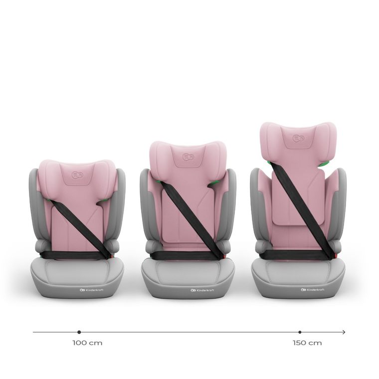 Kinderkraft, I-Spark 2 Plus, i-Size, scaun auto, pink, 100-150 cm