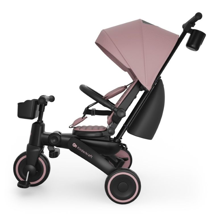 Kinderkraft, Jazz 3, tricicleta multifunctionala 6in1, roz