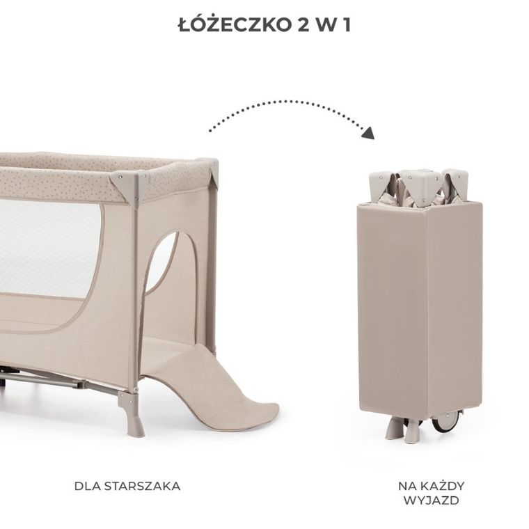 Kinderkraft, Joy 2, patut de volaj, Beige