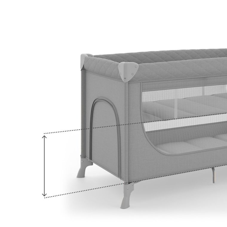 Kinderkraft, Leody Up, patut de calatorie, grey