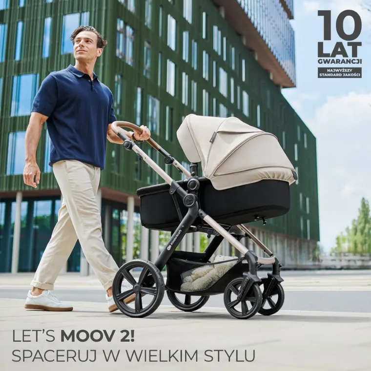 Kinderkraft, Moov 2 Air, carucior multifunctional 3in1, Pure Black