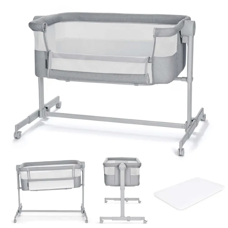 Kinderkraft, Nestee Up 2, patut 2in1, Full Light Grey