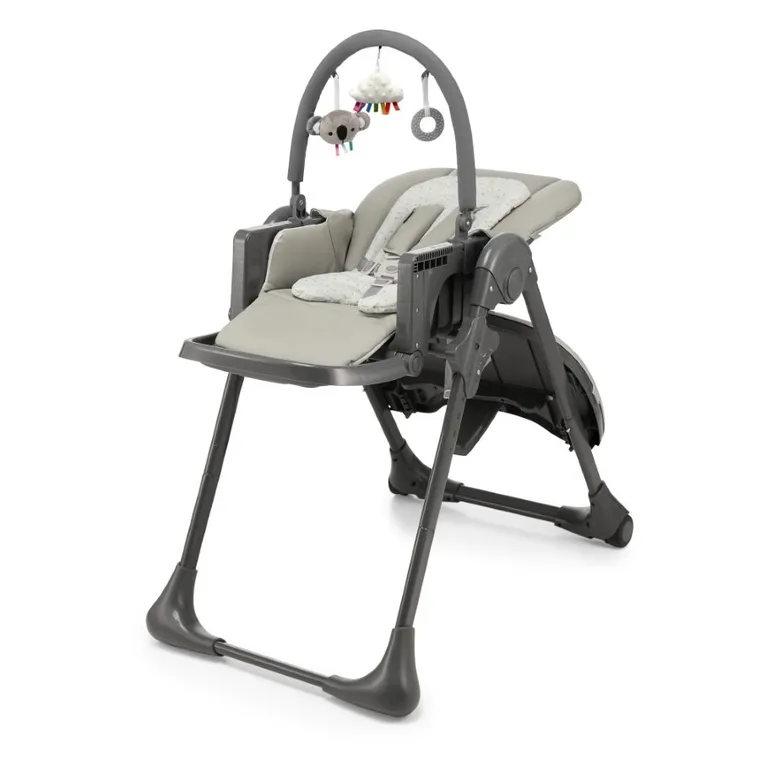 Kinderkraft, Tummie, scaun de masa pliabil 2 in 1, Grey