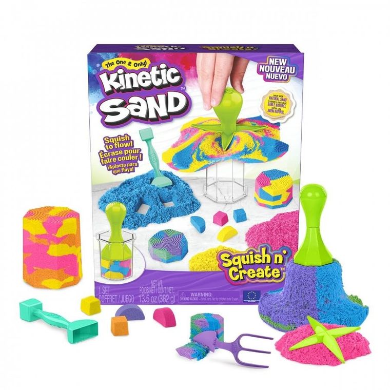 Kinetic Sand, Squish n' Create, nisip kinetic, set creativ