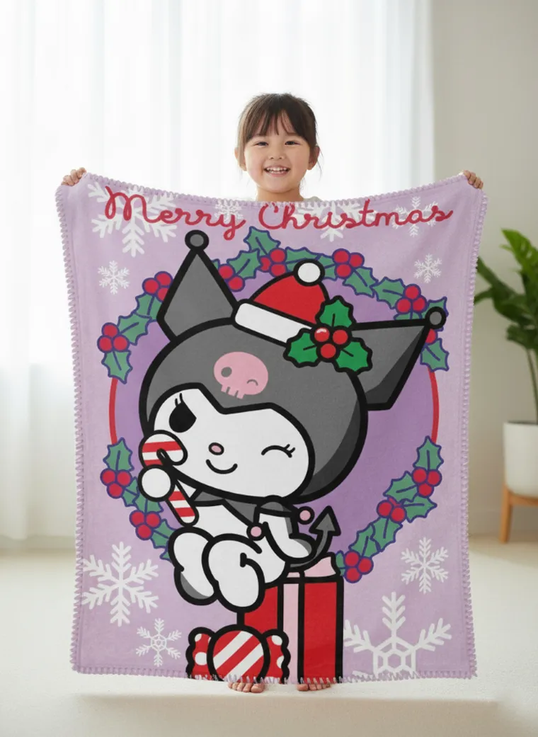Kuromi, patura polar, 100-140 cm