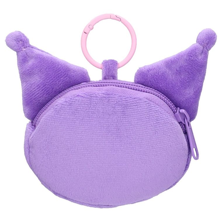 Kuromi, Plushie Pals, Plushie Pals, breloc de plus cu buzunar, violet