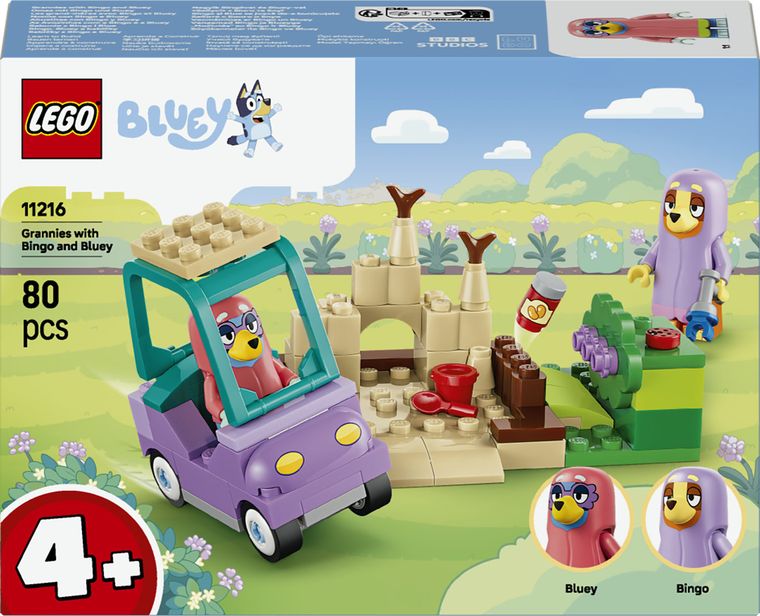 LEGO Bluey, Bingo si Blue se joaca de-a bunicutele, 11216