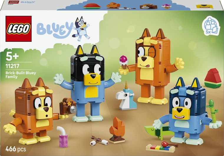LEGO Bluey, Familia lui Blue din caramizi, 11217