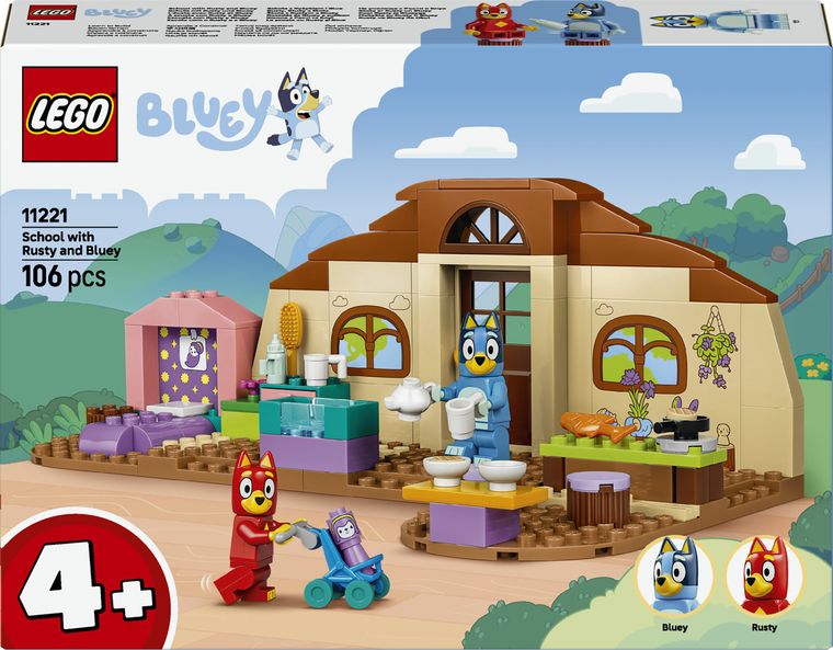 LEGO Bluey, La scoala cu Rusty si Blue, 11221