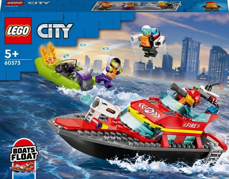 LEGO City, Barca de salvare a pompierilor, 60373