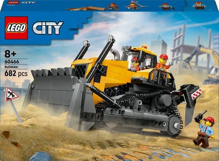 LEGO City, Buldozer galben, 60466