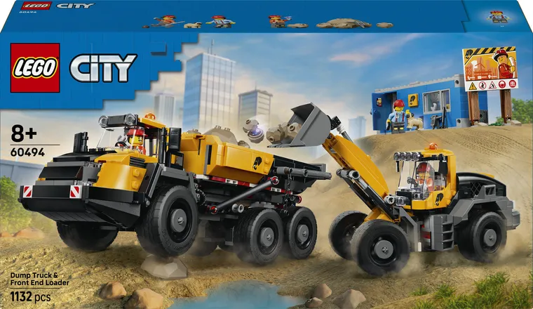 LEGO City, Camion basculant si incarcator frontal, 60494