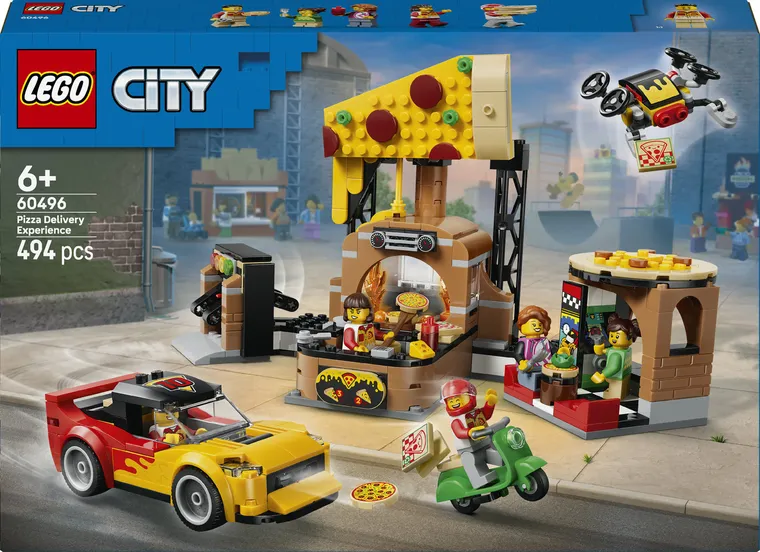 LEGO City, Experienta livrarii de pizza cu vehicule, 60496