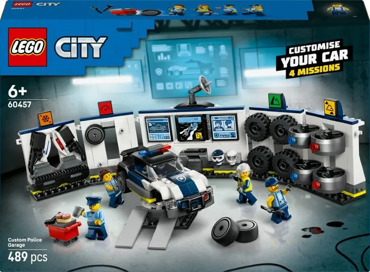 LEGO City, Garaj personalizat pentru masini de politie, 60457